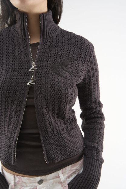 Stormy Brown Zipper