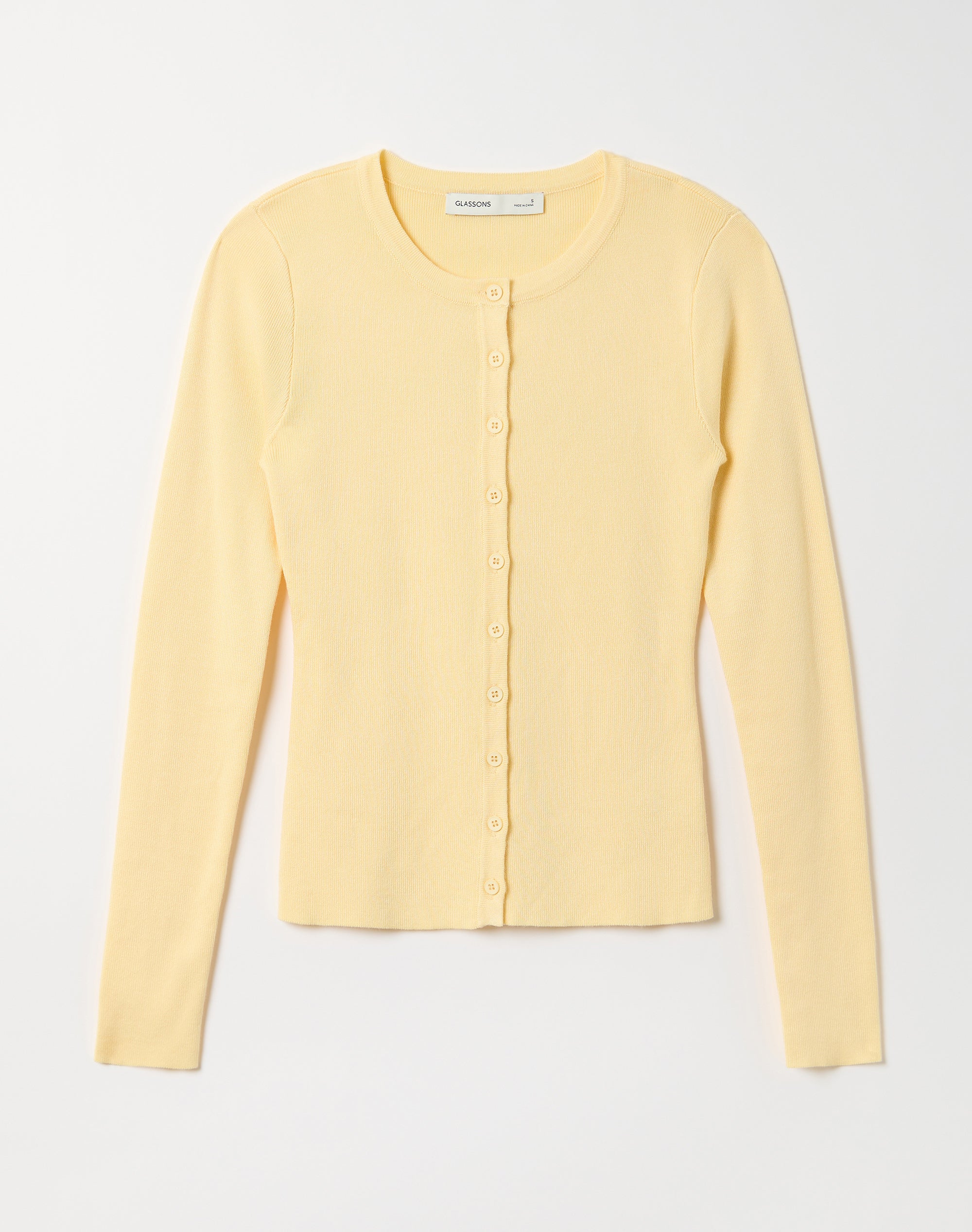 Rib Button Up Knit Cardigan