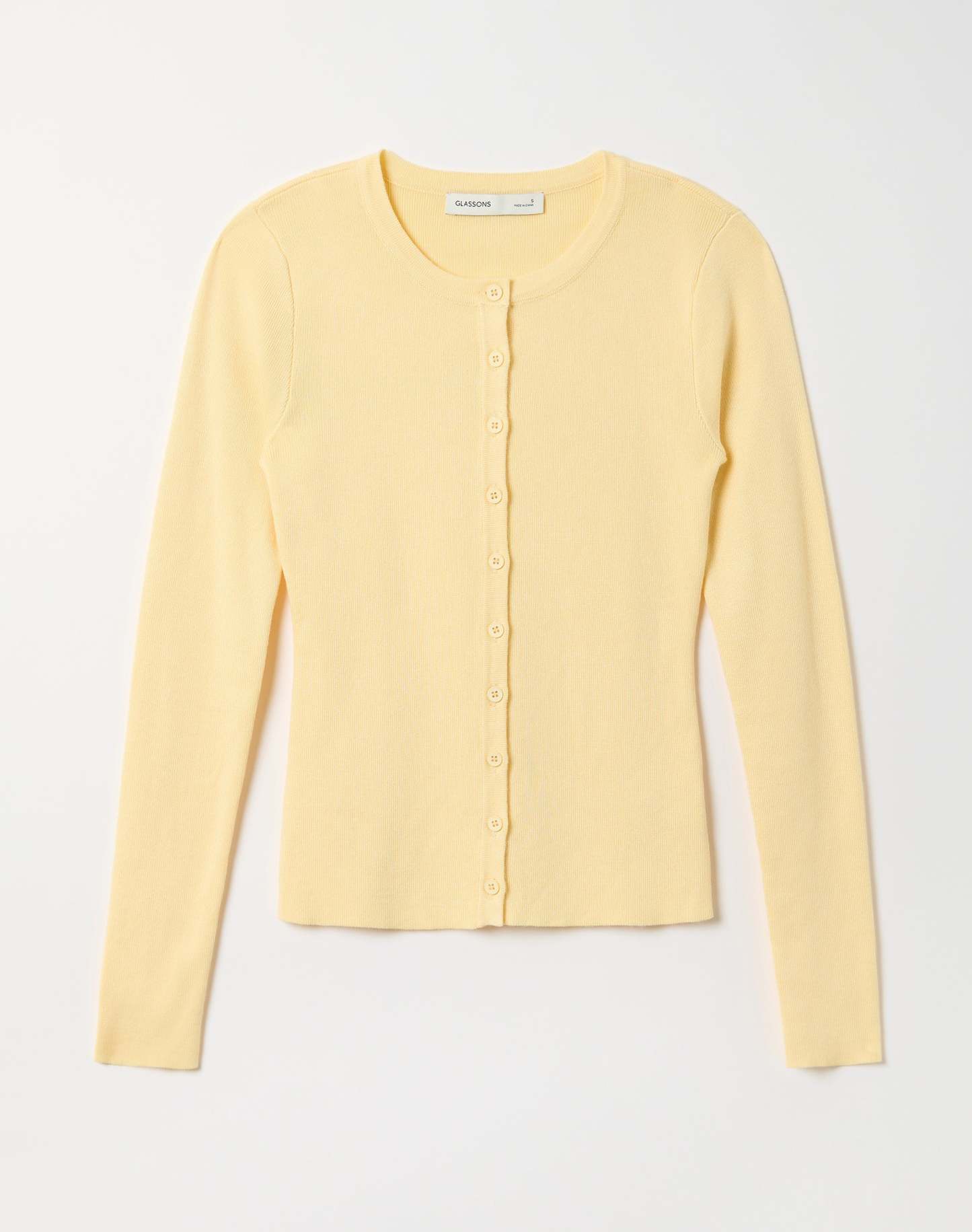 Rib Button Up Knit Cardigan