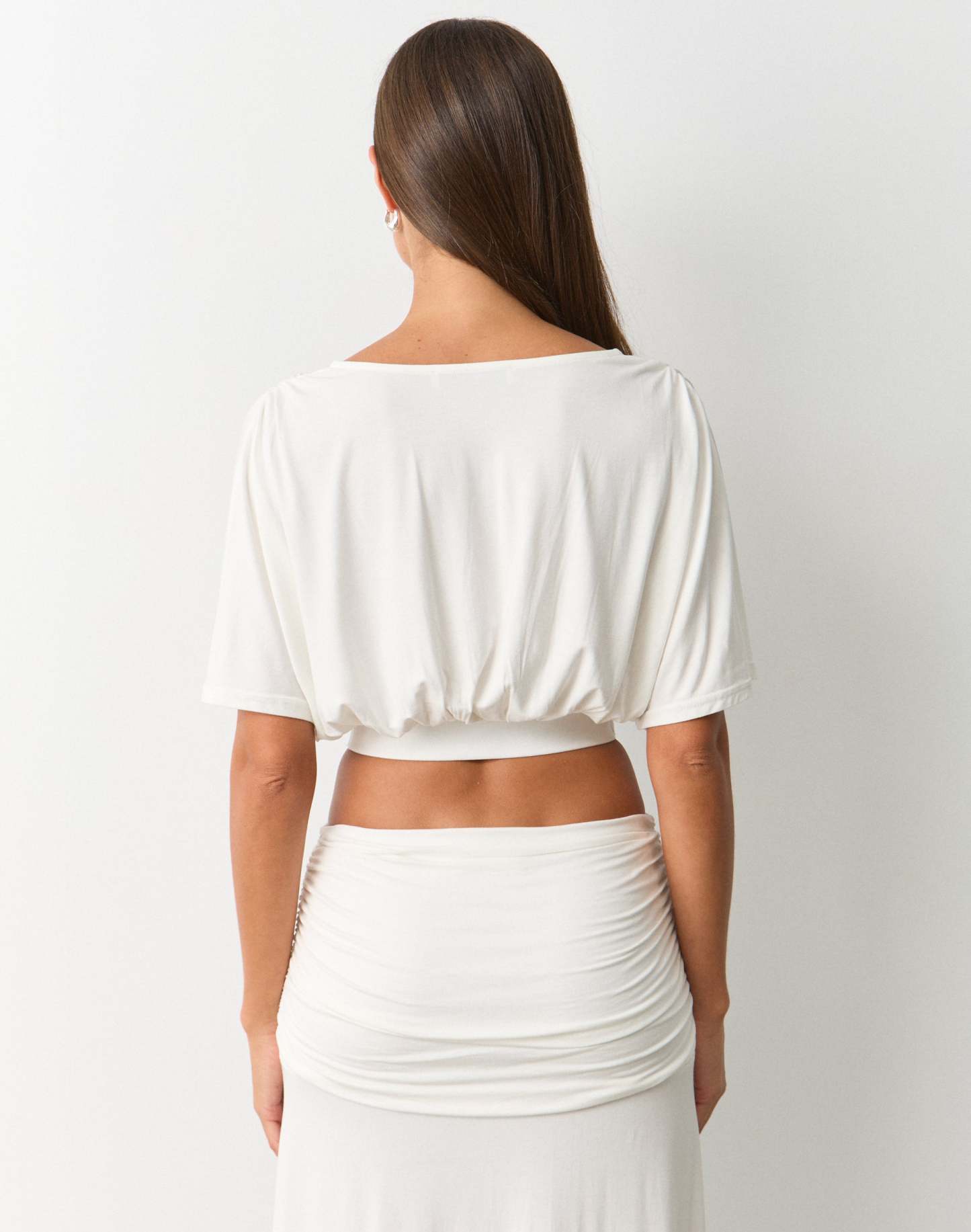 V Neck Cross Front Top