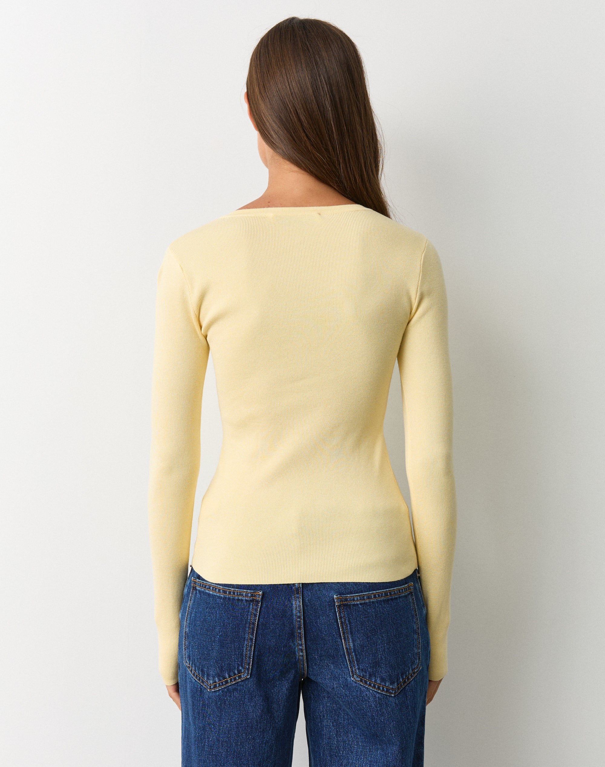 Rib Button Up Knit Cardigan