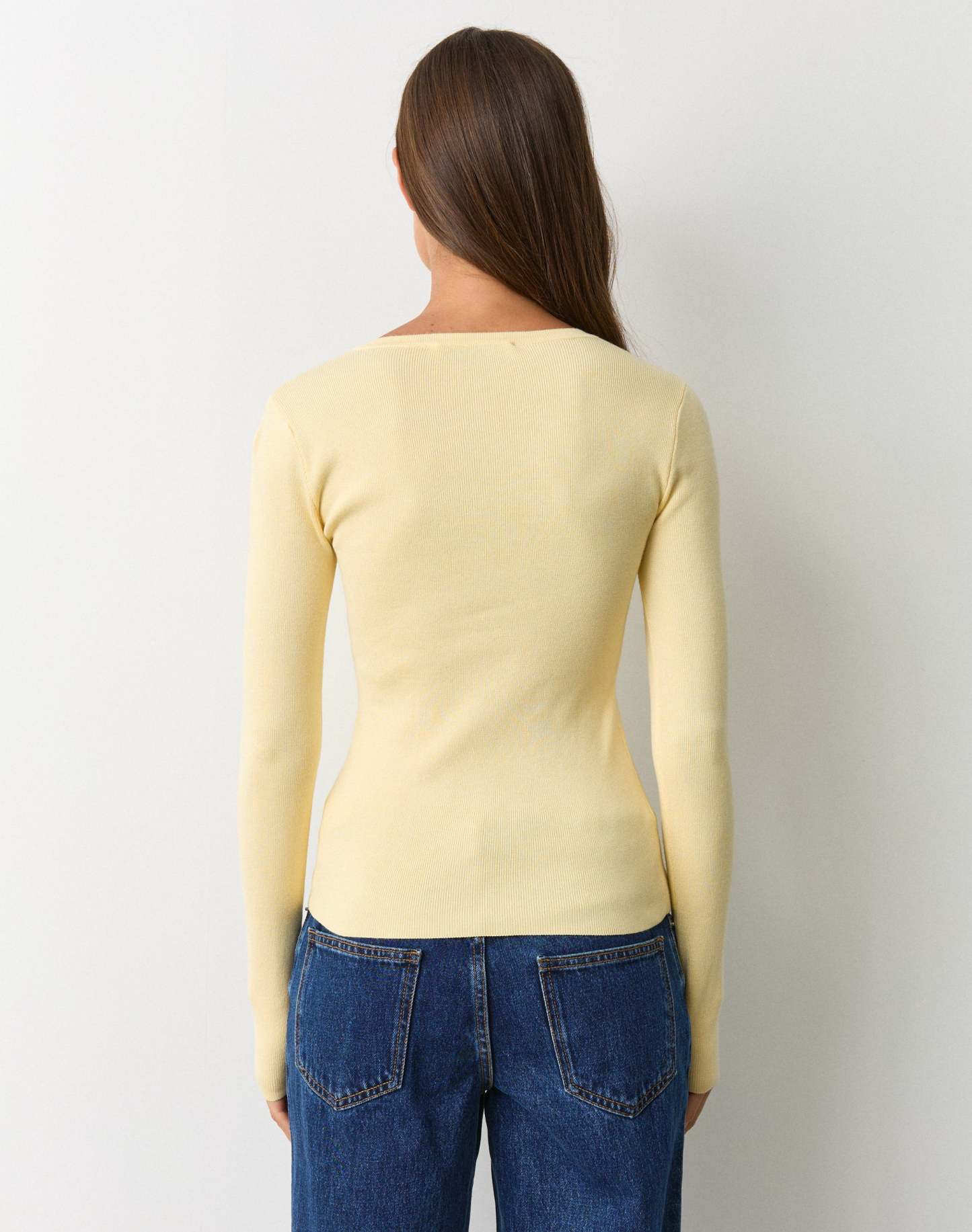 Rib Button Up Knit Cardigan