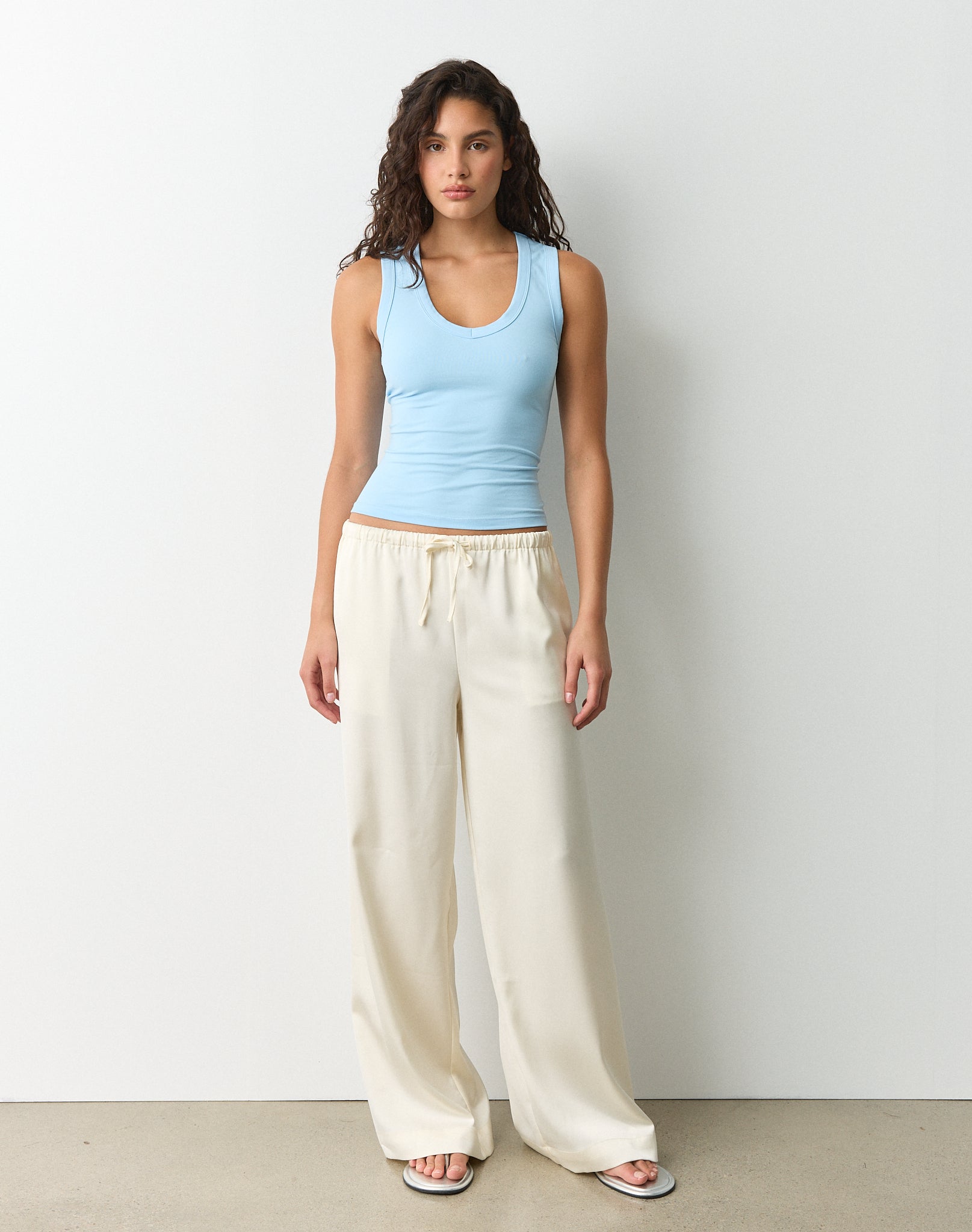 V Neck Cotton Tank Top