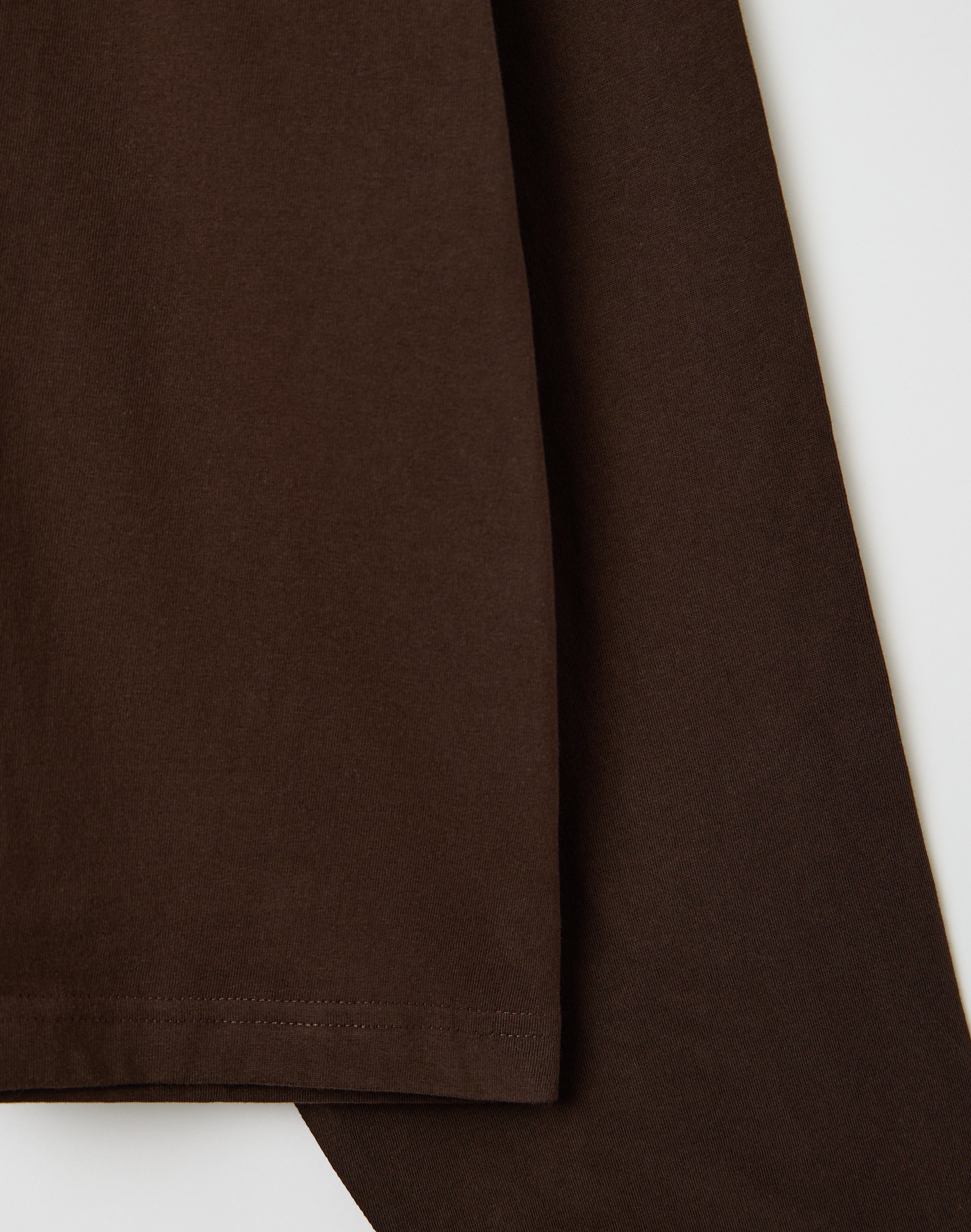 Cotton Boxy Long Sleeve Top