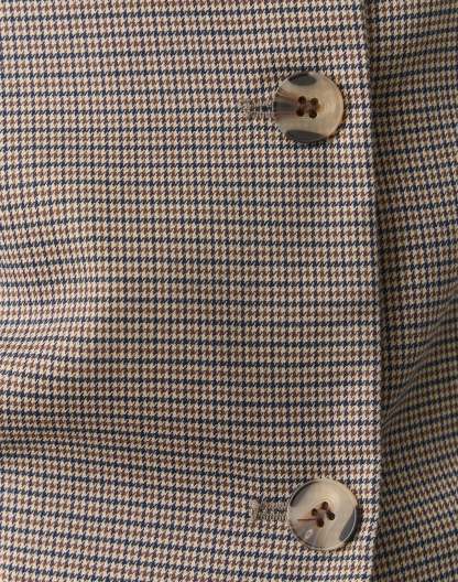 Funnel Neck Button Up Blouse