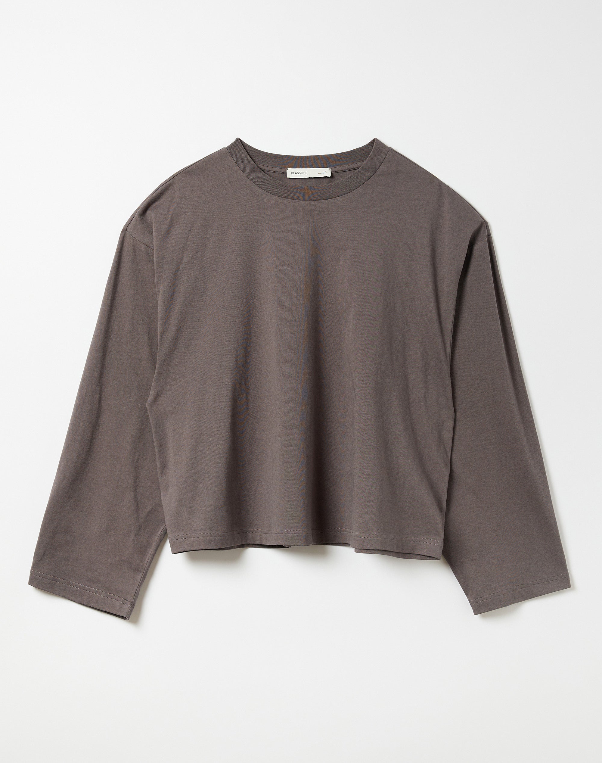 Cotton Boxy Long Sleeve Top