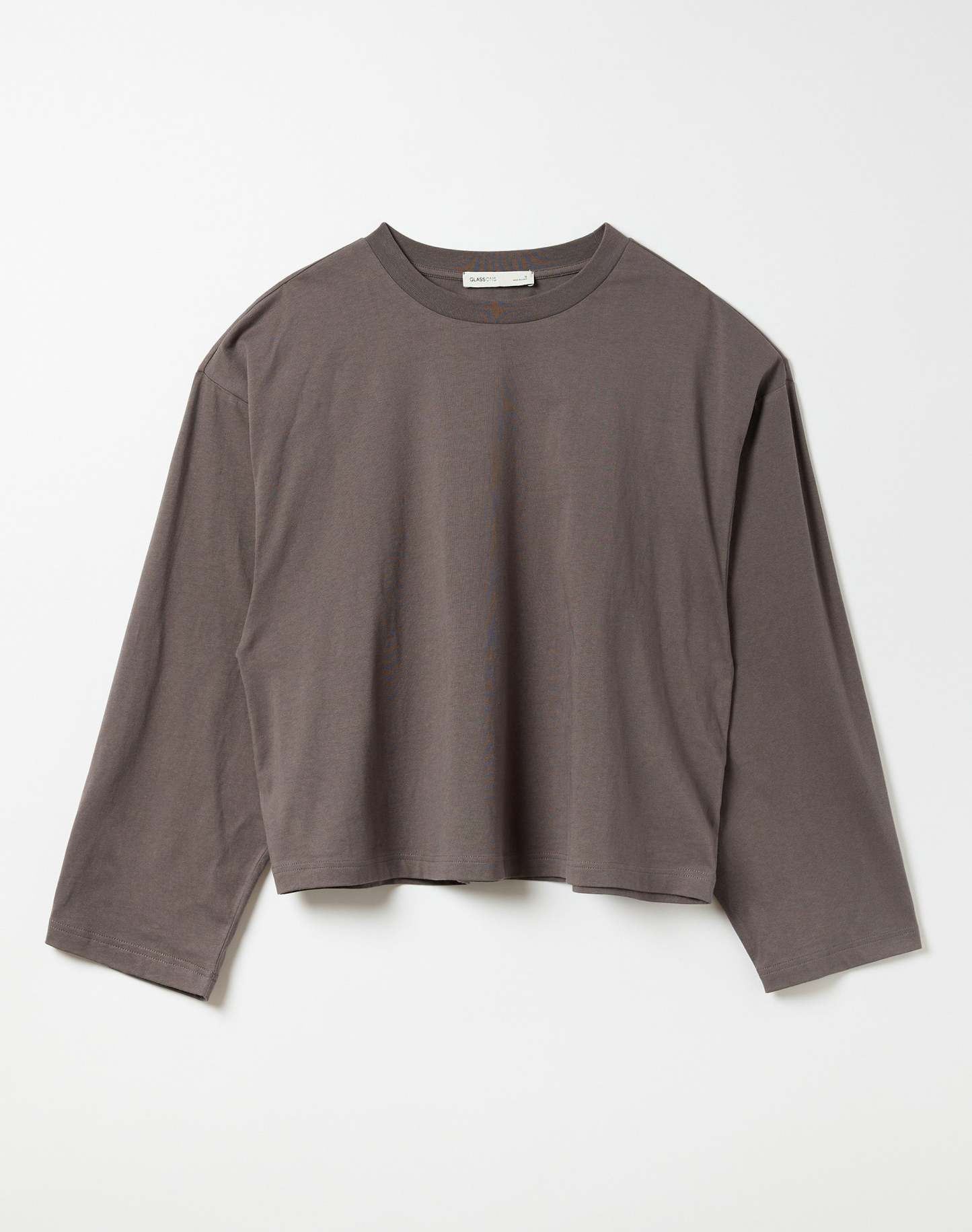 Cotton Boxy Long Sleeve Top