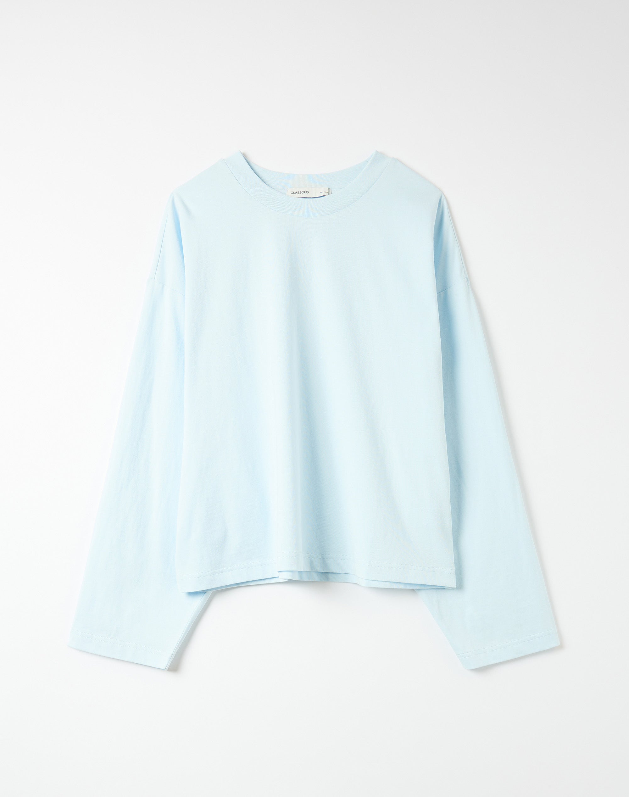 Cotton Boxy Long Sleeve Top