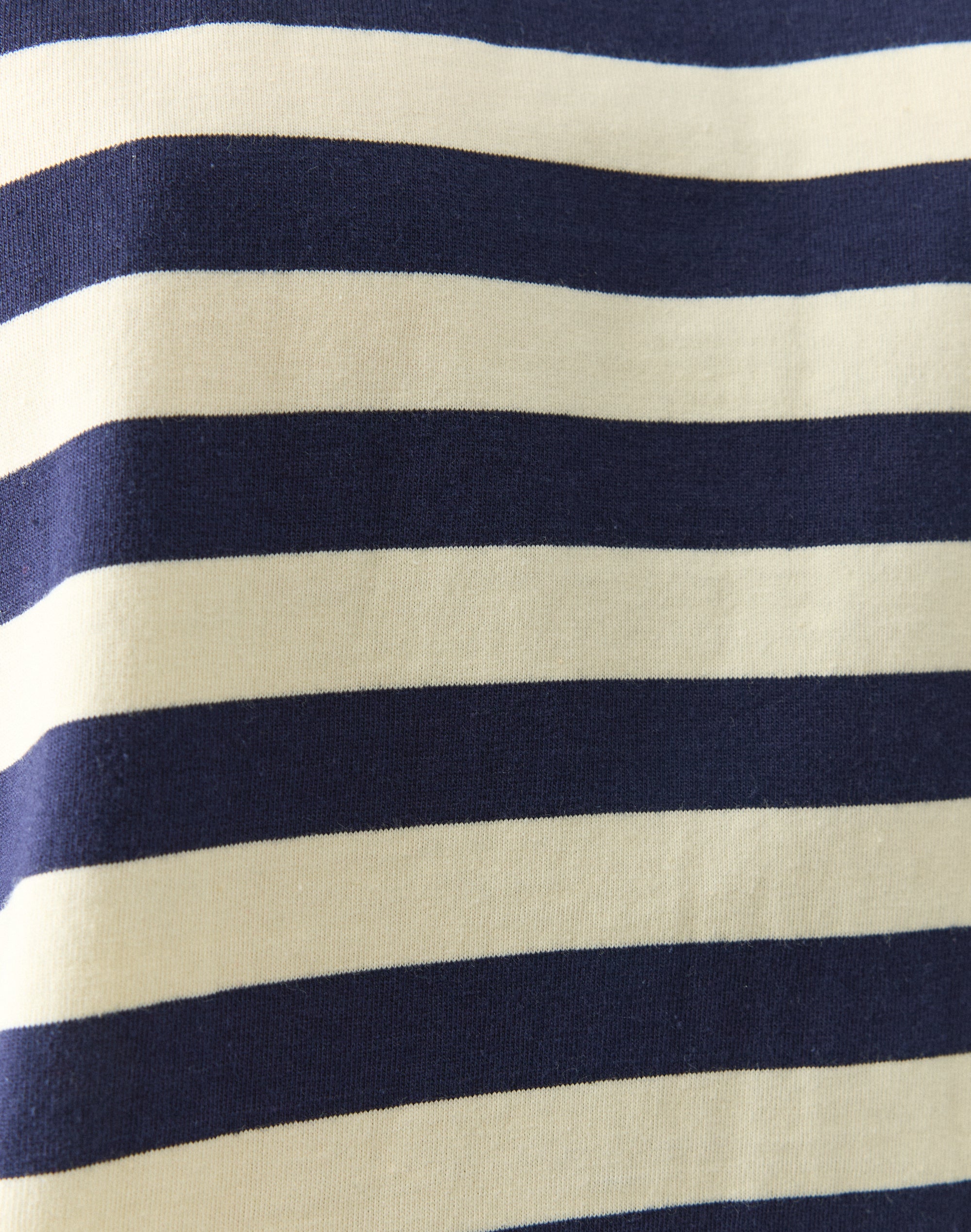 Stripe Cotton Boxy Long Sleeve Top
