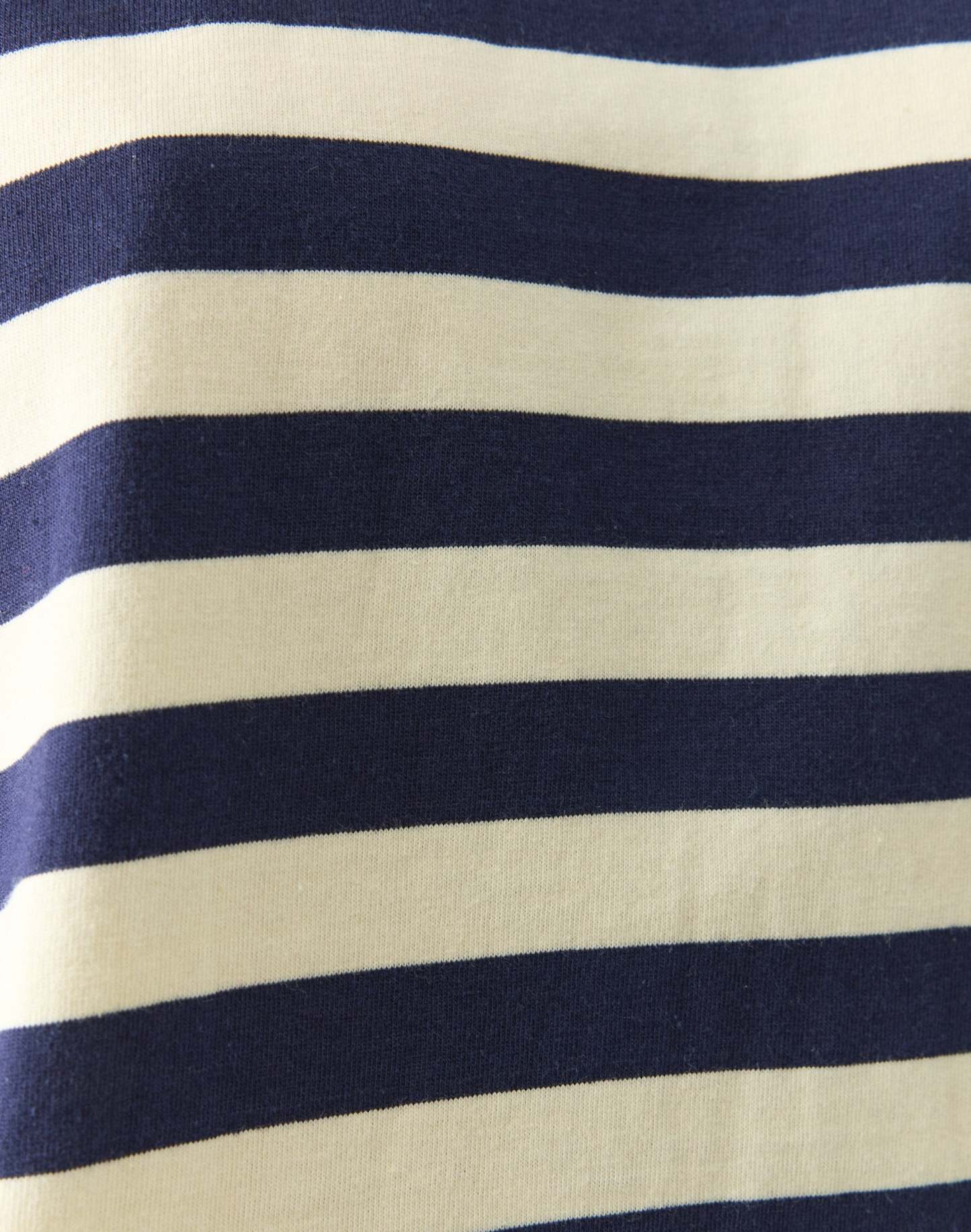 Stripe Cotton Boxy Long Sleeve Top