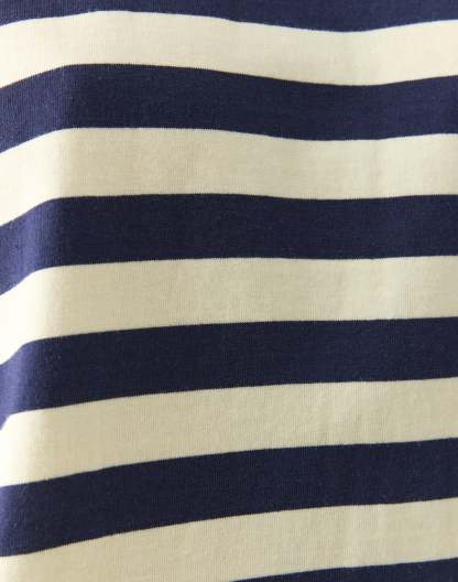 Stripe Cotton Boxy Long Sleeve Top