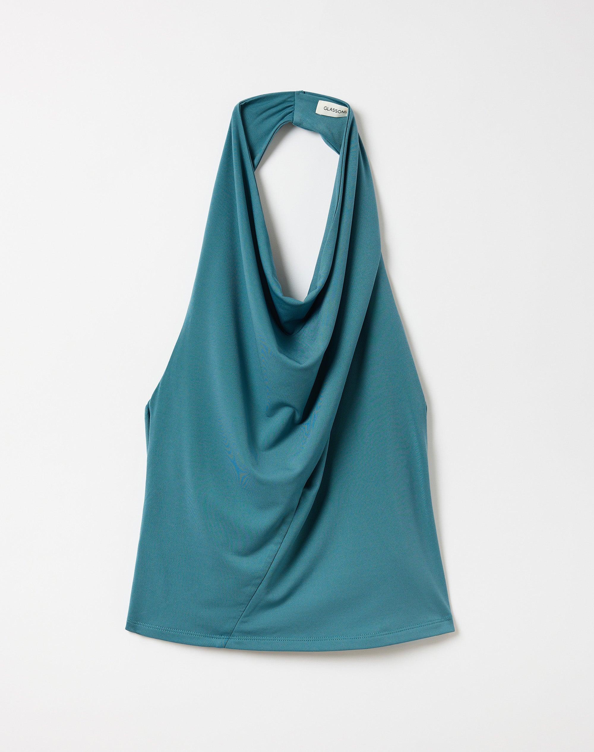 Draped Cowl Halter Top