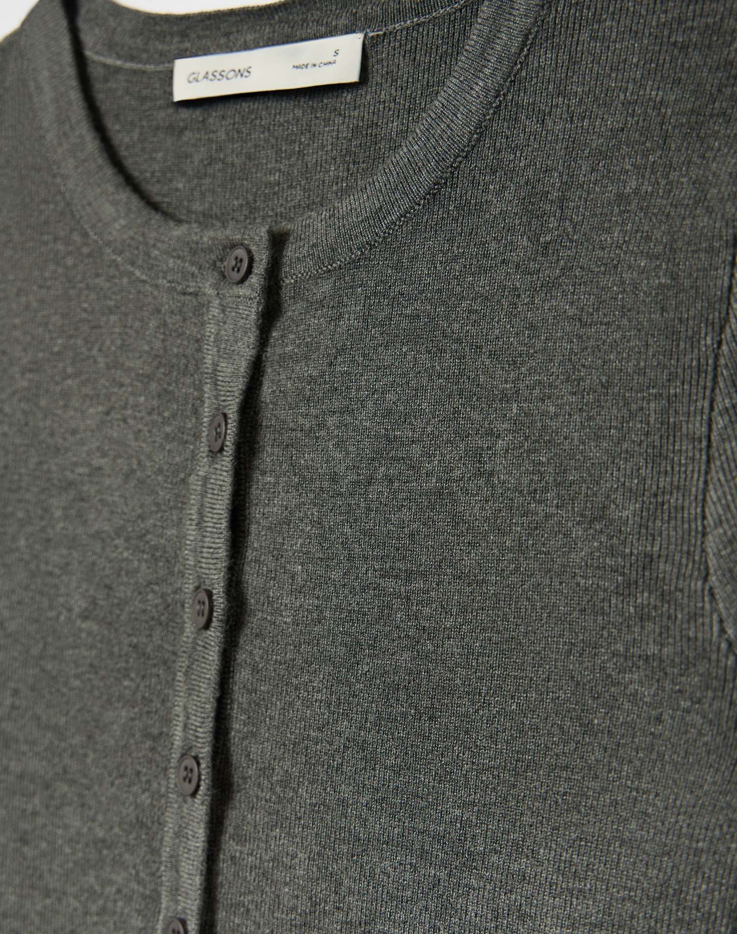 Rib Button Up Knit Cardigan