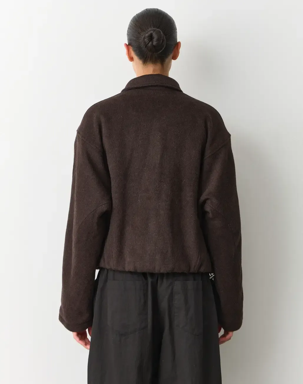 Wool Blend Collared Jacket
