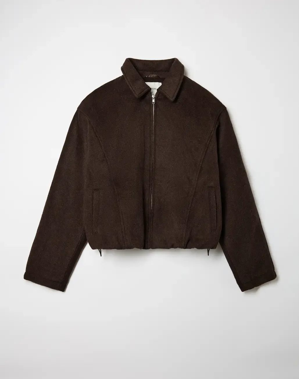 Wool Blend Collared Jacket