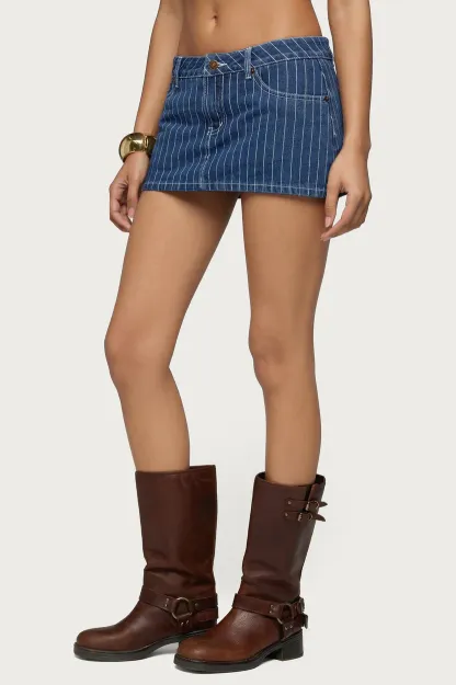 Camelia Denim Mini Skort
