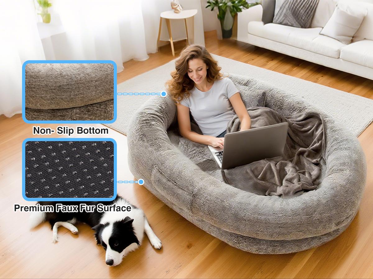 Cozy Dog Bed Four-Season Sleeping Basket Style Cat Bed Durable Suitable for Dogs Weighing Over 80 lbs Relieves Joint Pain Orthopedic Lounger with Pillow & Blanket Washable Easy-Care Contemporary Sofa for Deep Sleep Ideal Gift for Pet Lovers Shaped Beds Cozy Dog Bed Four-Season Sleeping Basket Style Cat Bed Durable Suitable for Dogs Weighing Over 80 lbs Relieves Joint Pain Orthopedic Lounger with Pillow & Blanket Washable Easy-Care Contemporary Sofa for Deep Sleep Ideal Gift for Pet Lovers Shaped Beds
