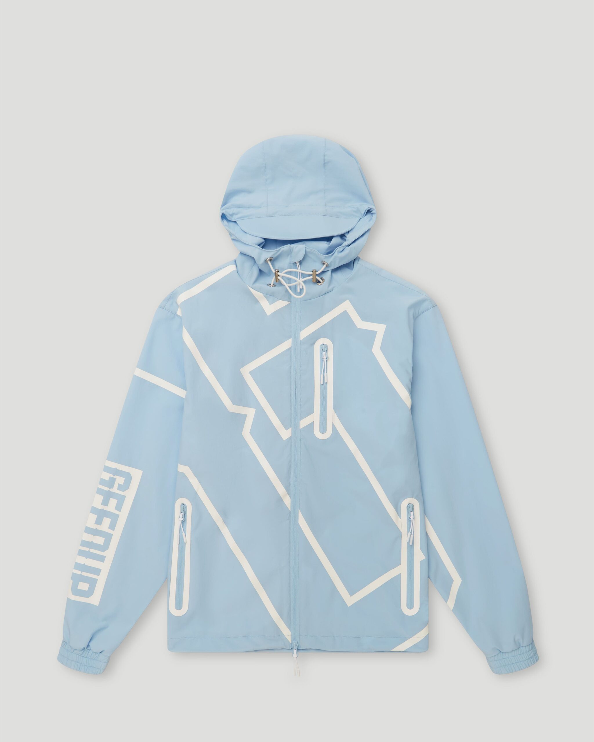 Geedup Hoodie OS G Lightweight Jacket Cool Blue