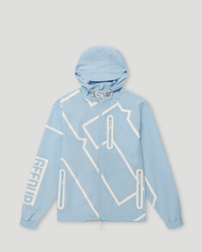 Geedup Hoodie OS G Lightweight Jacket Cool Blue