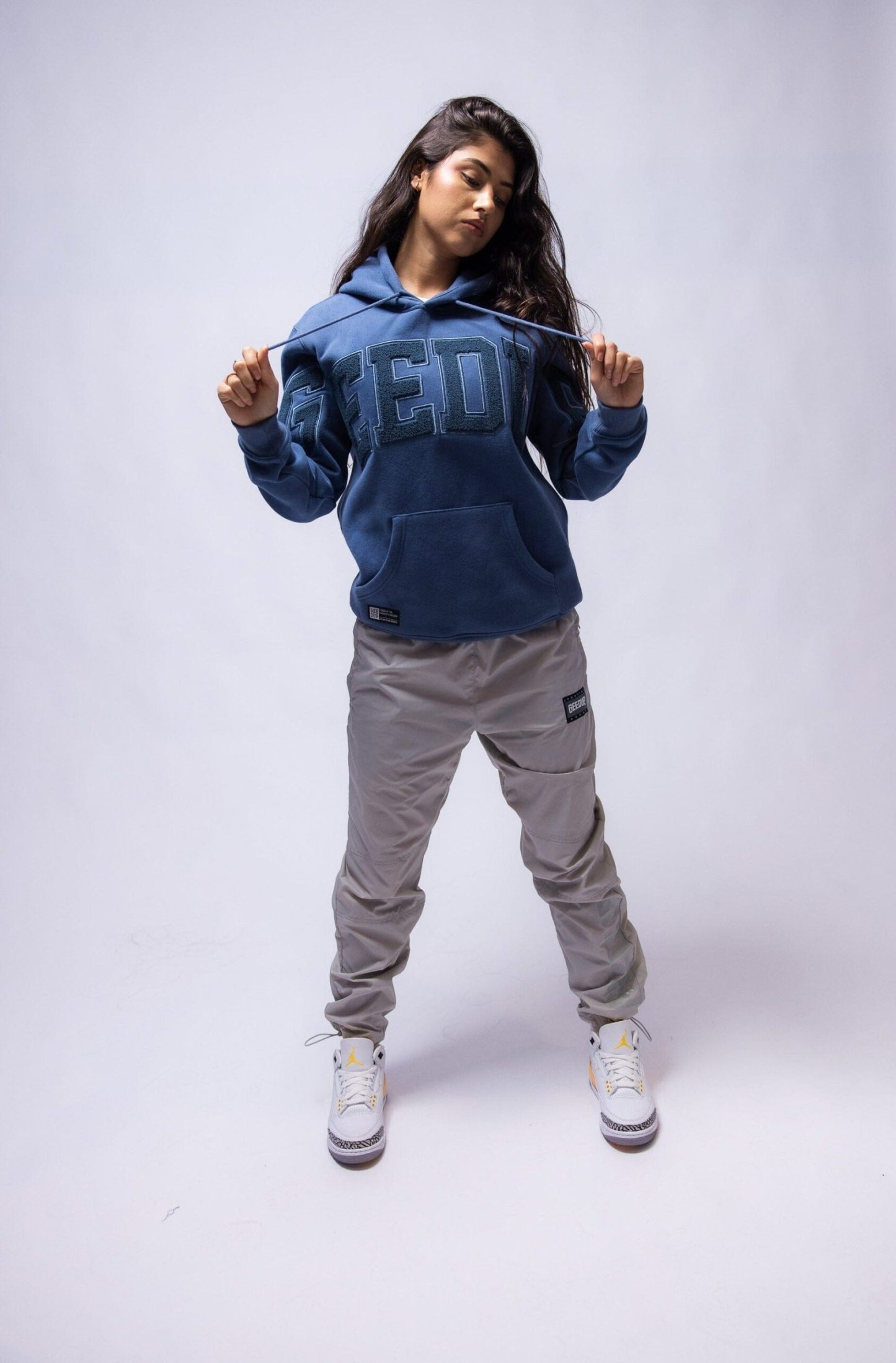 Geedup Hoody Team Logo  Petrol Blue/Blue