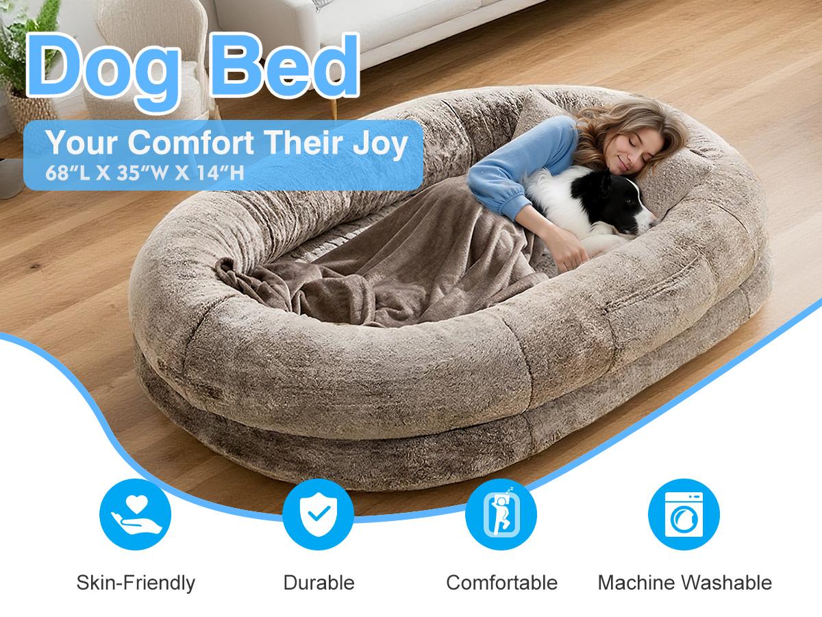 Cozy Dog Bed Four-Season Sleeping Basket Style Cat Bed Durable Suitable for Dogs Weighing Over 80 lbs Relieves Joint Pain Orthopedic Lounger with Pillow & Blanket Washable Easy-Care Contemporary Sofa for Deep Sleep Ideal Gift for Pet Lovers Shaped Beds Cozy Dog Bed Four-Season Sleeping Basket Style Cat Bed Durable Suitable for Dogs Weighing Over 80 lbs Relieves Joint Pain Orthopedic Lounger with Pillow & Blanket Washable Easy-Care Contemporary Sofa for Deep Sleep Ideal Gift for Pet Lovers Shaped Beds