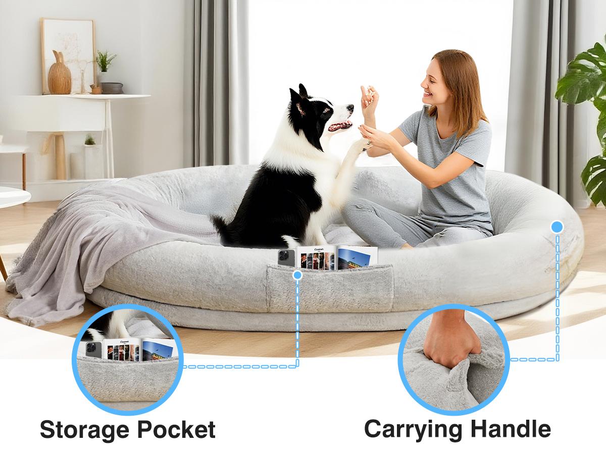 Cozy Dog Bed Four-Season Sleeping Basket Style Cat Bed Durable Suitable for Dogs Weighing Over 80 lbs Relieves Joint Pain Orthopedic Lounger with Pillow & Blanket Washable Easy-Care Contemporary Sofa for Deep Sleep Ideal Gift for Pet Lovers Shaped Beds Cozy Dog Bed Four-Season Sleeping Basket Style Cat Bed Durable Suitable for Dogs Weighing Over 80 lbs Relieves Joint Pain Orthopedic Lounger with Pillow & Blanket Washable Easy-Care Contemporary Sofa for Deep Sleep Ideal Gift for Pet Lovers Shaped Beds