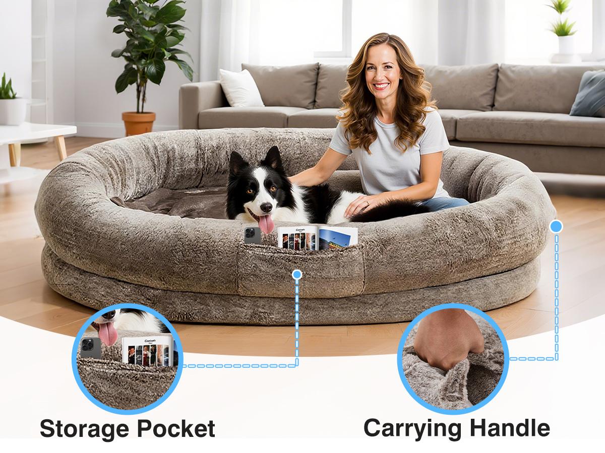 Cozy Dog Bed Four-Season Sleeping Basket Style Cat Bed Durable Suitable for Dogs Weighing Over 80 lbs Relieves Joint Pain Orthopedic Lounger with Pillow & Blanket Washable Easy-Care Contemporary Sofa for Deep Sleep Ideal Gift for Pet Lovers Shaped Beds Cozy Dog Bed Four-Season Sleeping Basket Style Cat Bed Durable Suitable for Dogs Weighing Over 80 lbs Relieves Joint Pain Orthopedic Lounger with Pillow & Blanket Washable Easy-Care Contemporary Sofa for Deep Sleep Ideal Gift for Pet Lovers Shaped Beds