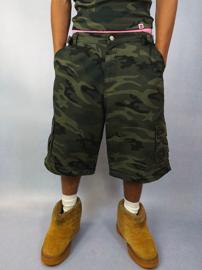 2-in-1 Star Camo Cargo Pants/Shorts