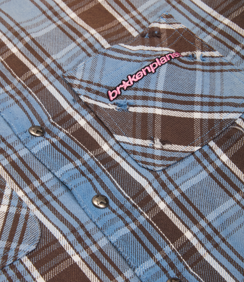 Distressed Flannel Shirt