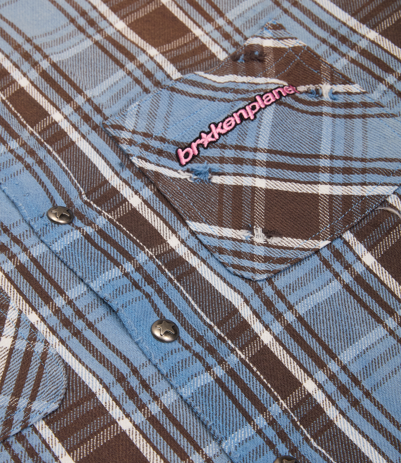Distressed Flannel Shirt