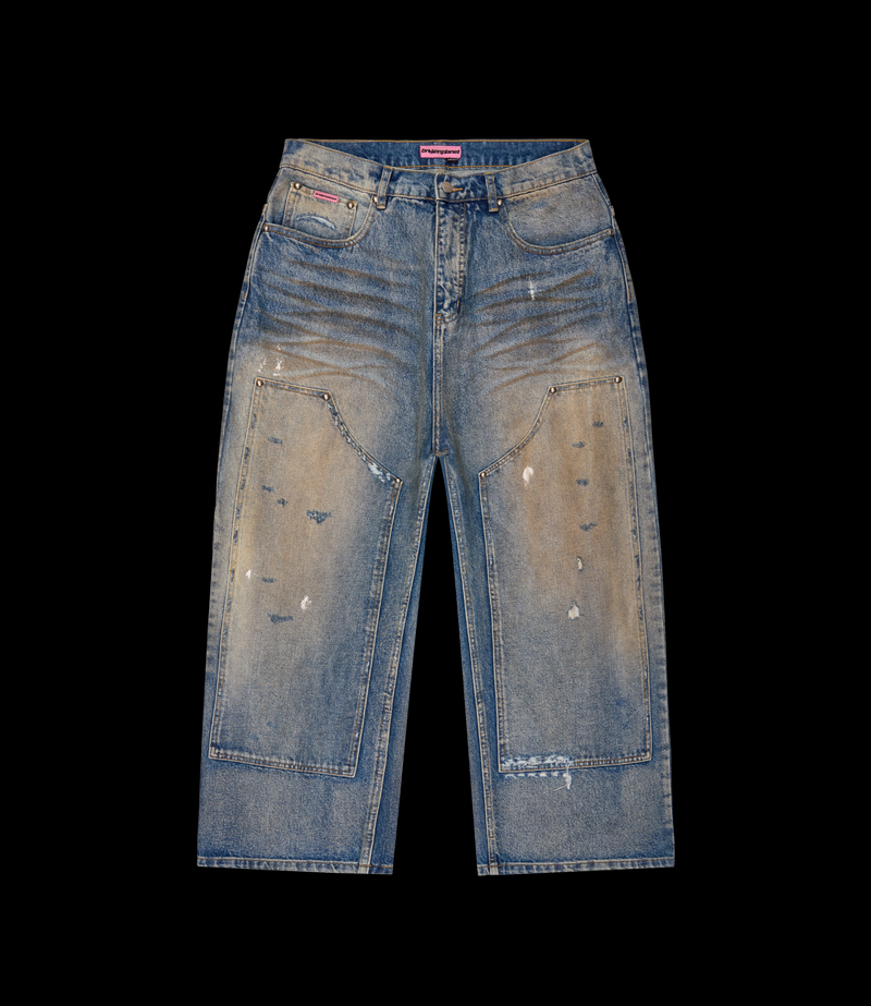 Double-Knee Denim Jeans