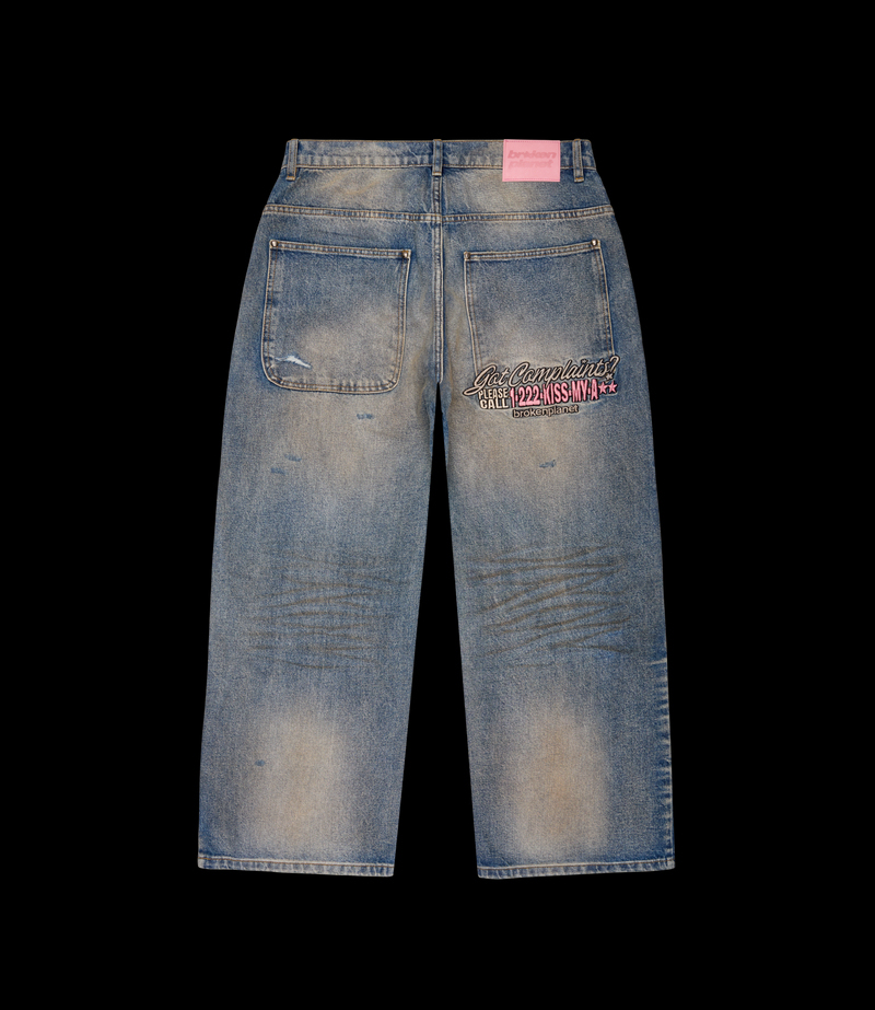 Double-Knee Denim Jeans