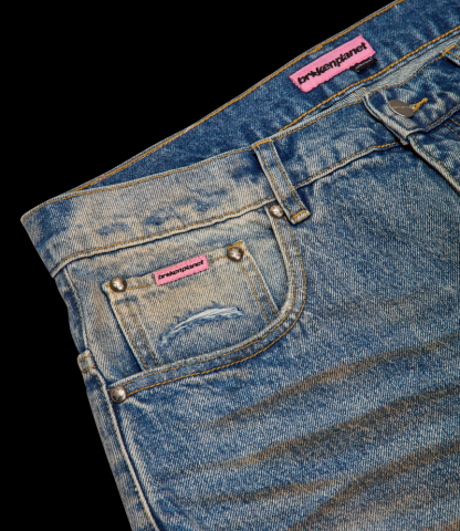 Double-Knee Denim Jeans