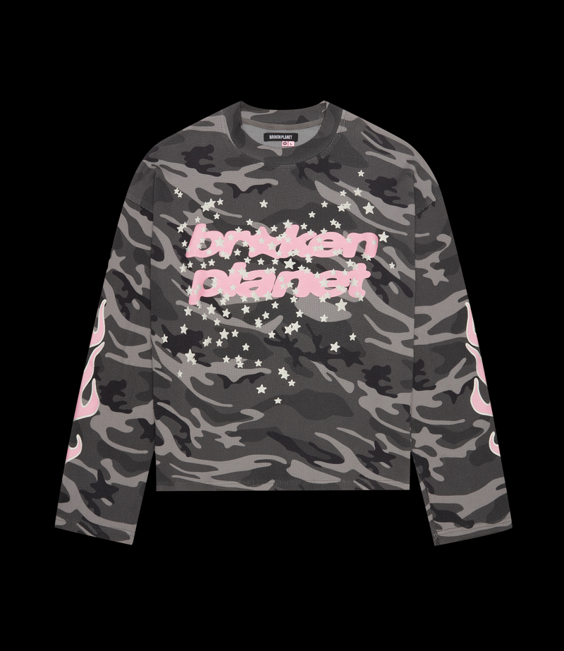 Star Camo Waffle Long Sleeve