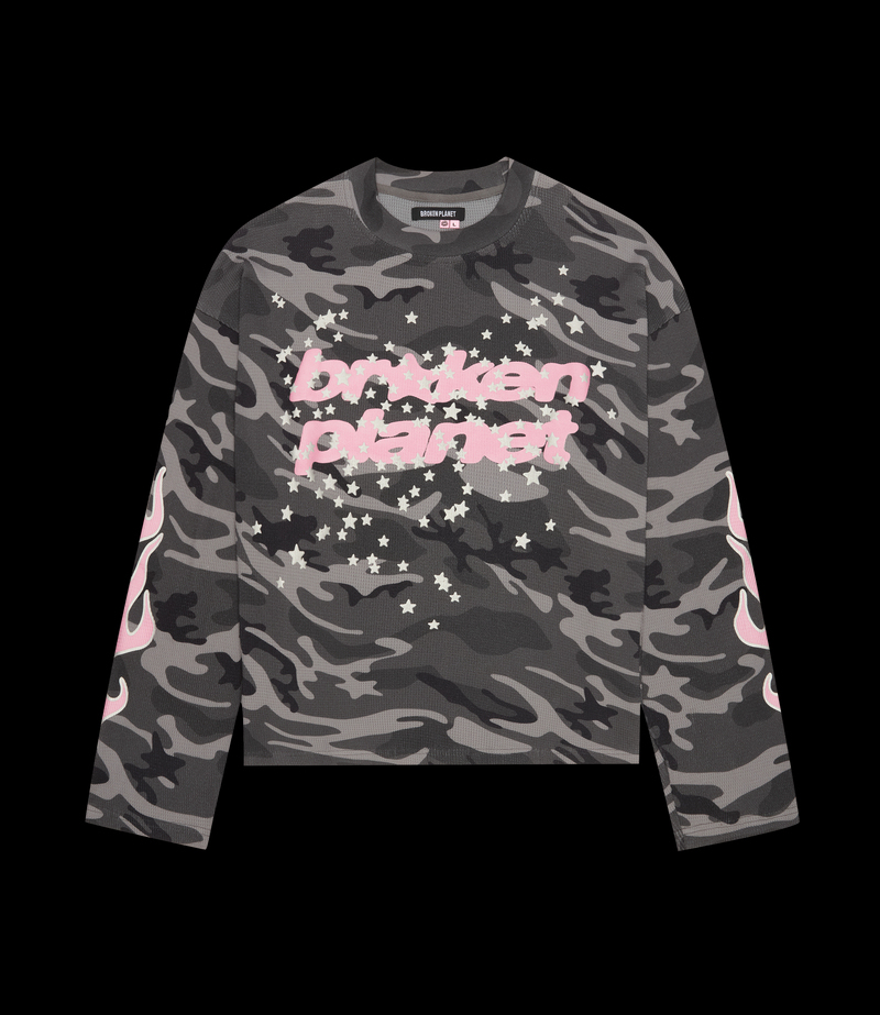 Star Camo Waffle Long Sleeve