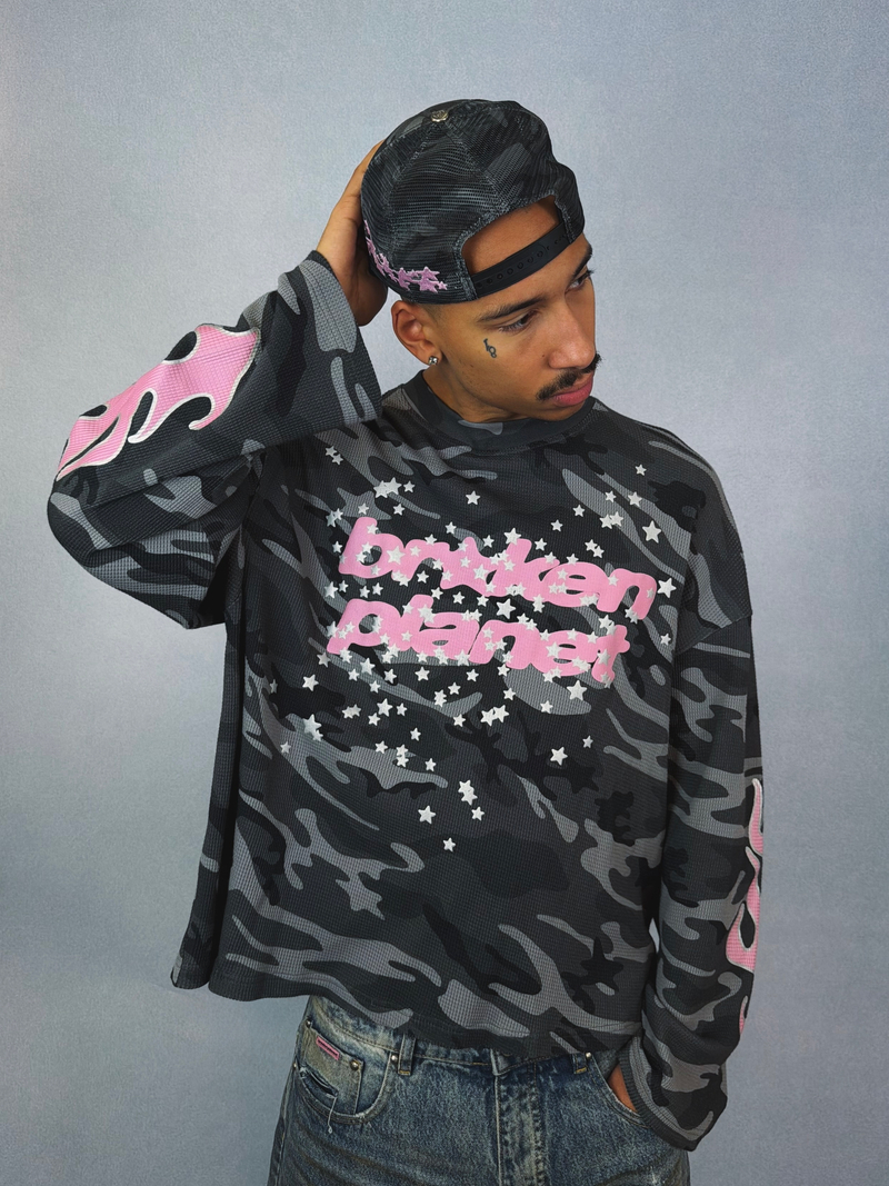 Star Camo Waffle Long Sleeve