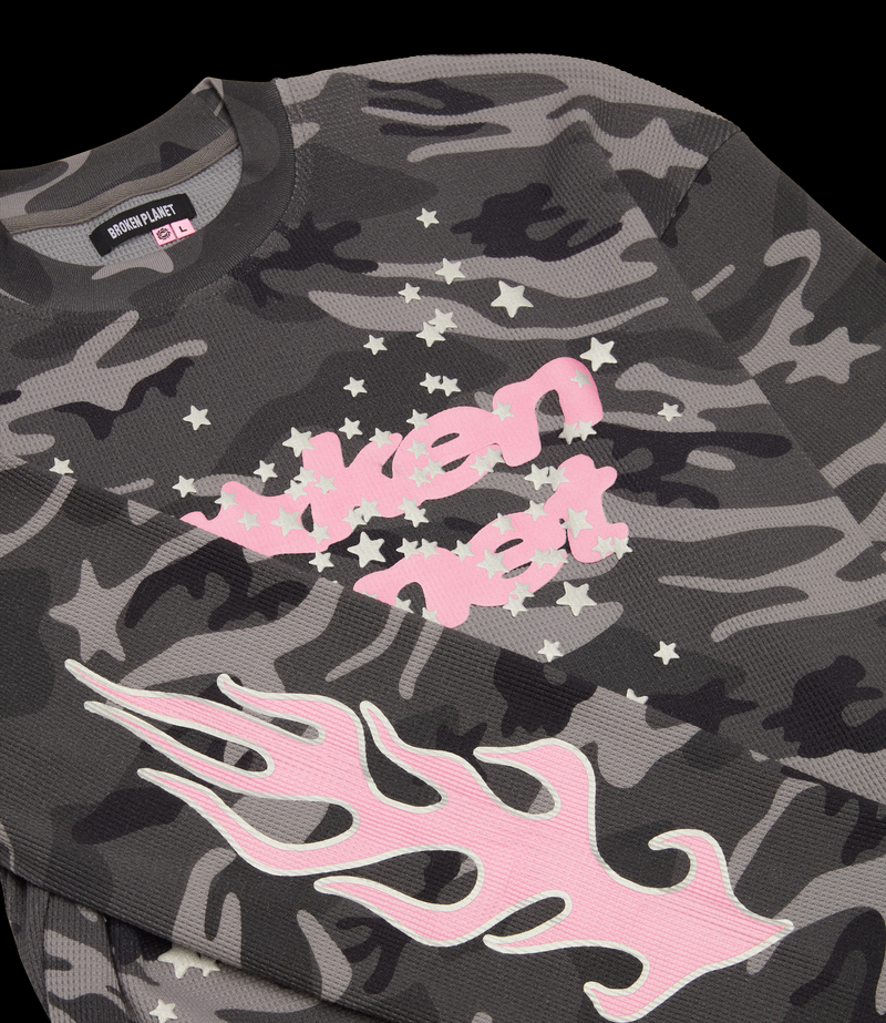 Star Camo Waffle Long Sleeve