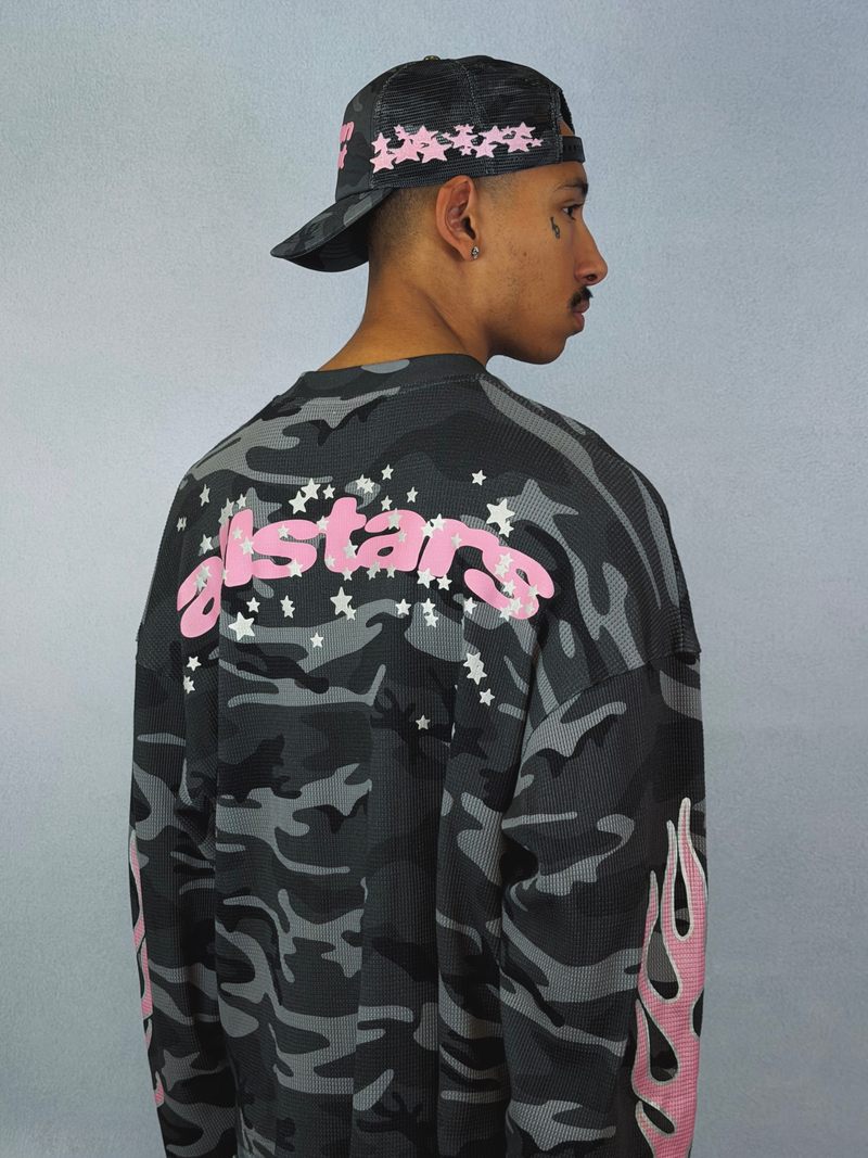 Star Camo Waffle Long Sleeve