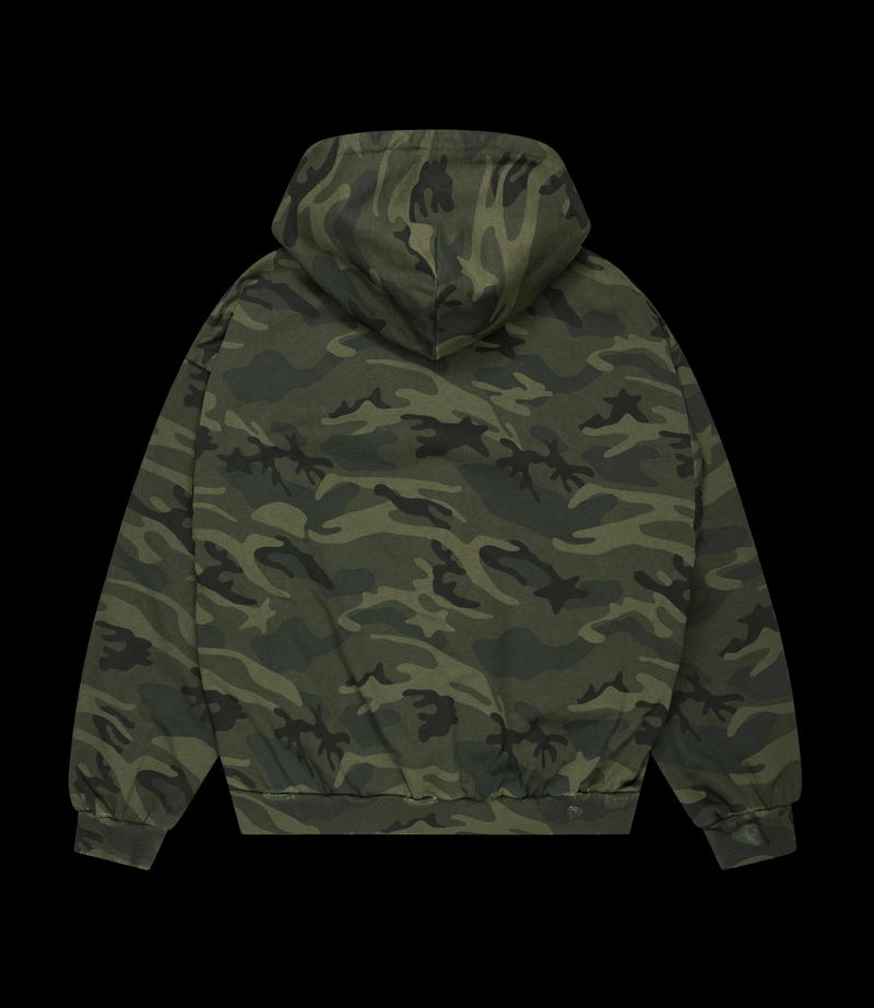Star Logo Zip-Up Hoodie