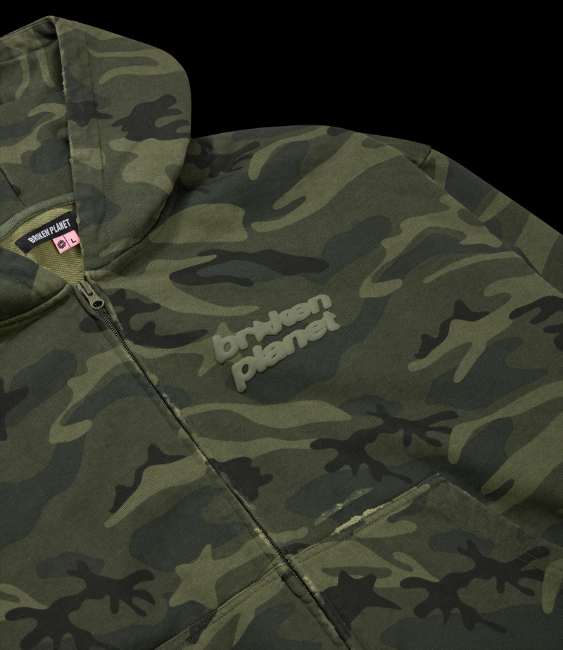 Star Logo Zip-Up Hoodie
