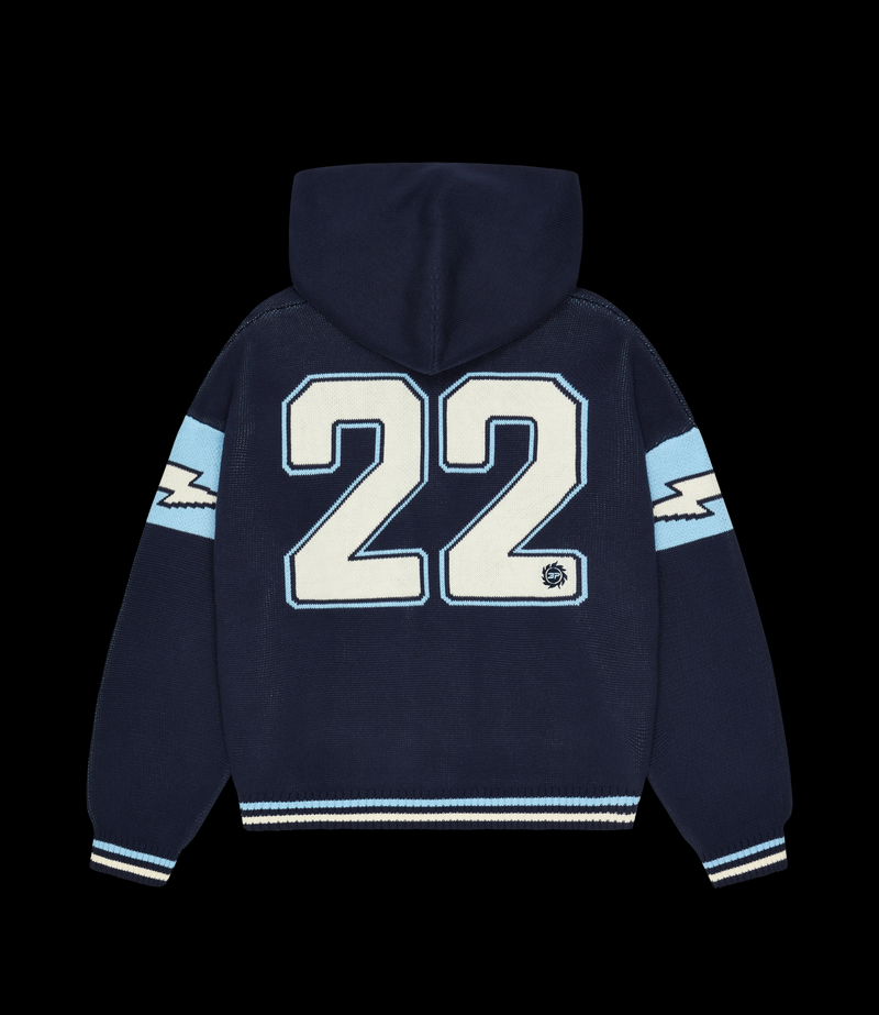 Varsity Knit Zip-Up Hoodie
