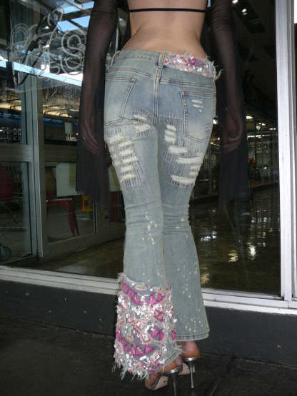 Women's Y2K Low Rise Flare Jeans