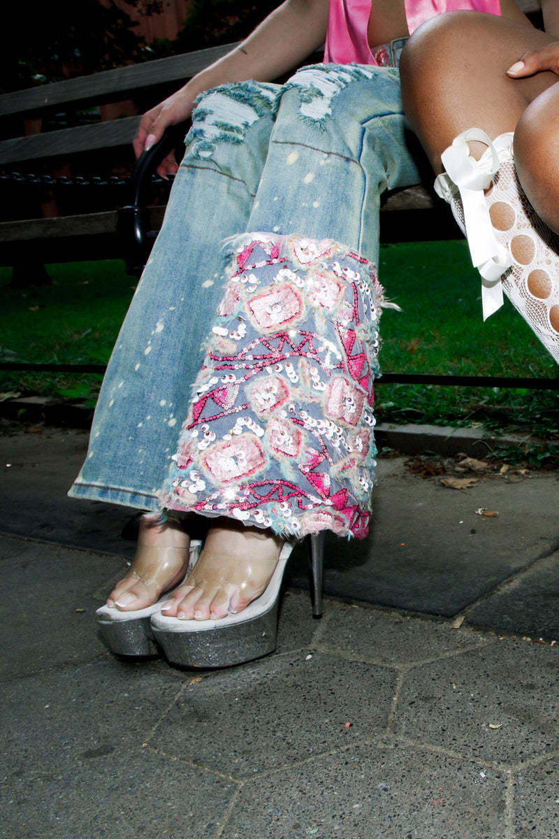 Women's Y2K Low Rise Flare Jeans