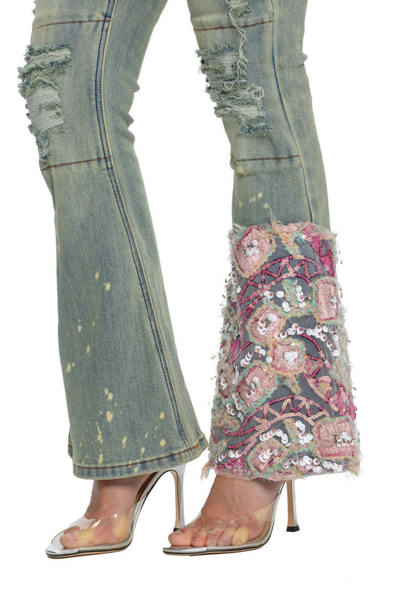 Women's Y2K Low Rise Flare Jeans