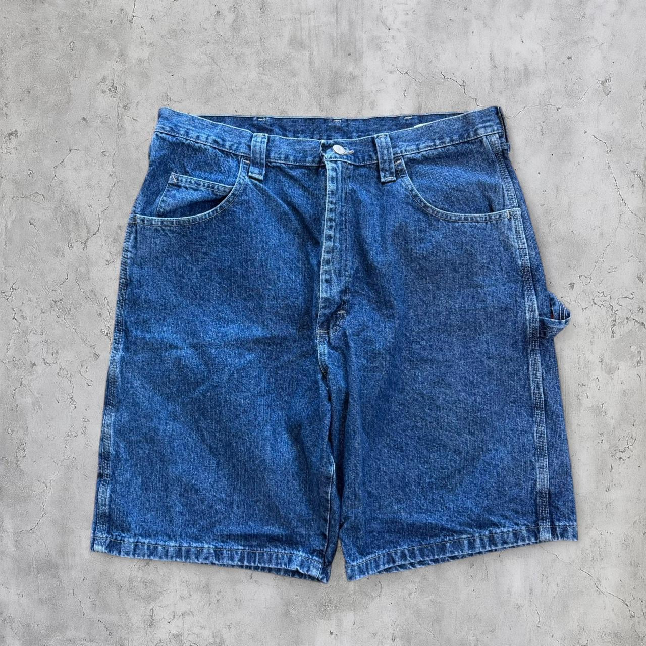 Embroidered Gundam jorts