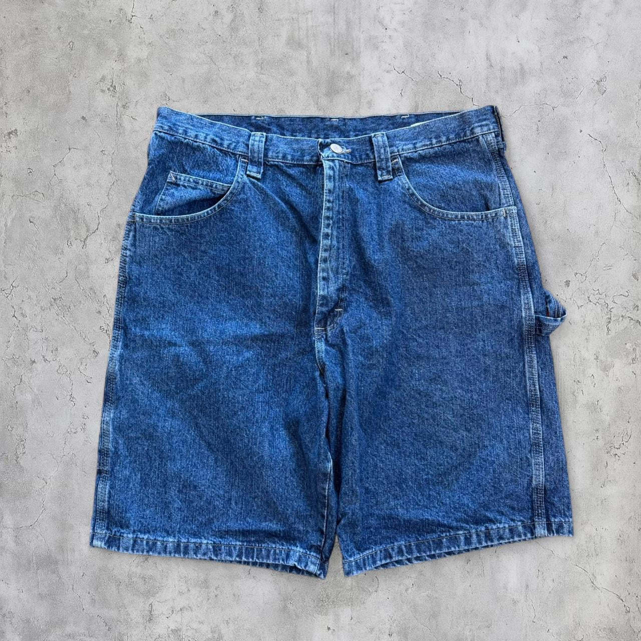 Embroidered Gundam jorts