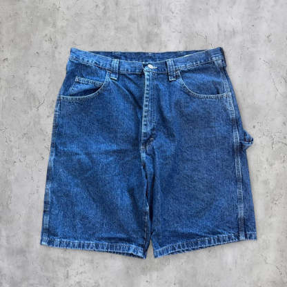 Embroidered Gundam jorts