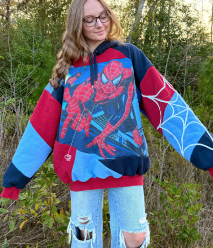 Spider-Man Retro Patchwork Hoodie