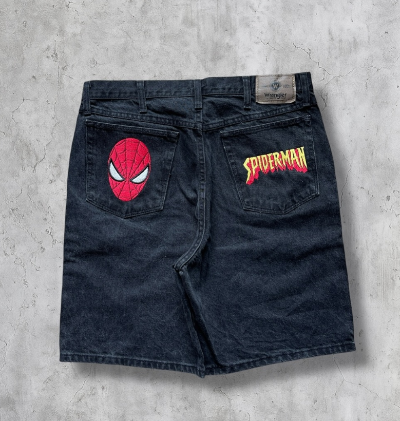 Spider-Man Denim Shorts (Black)