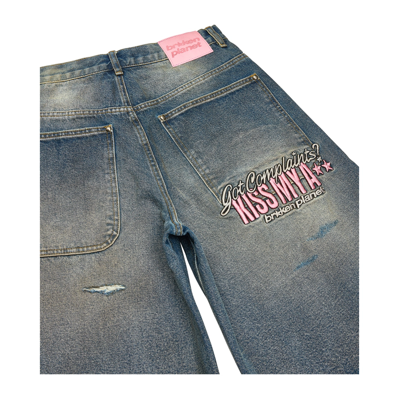 DISTRESSED DENIM SHORTS